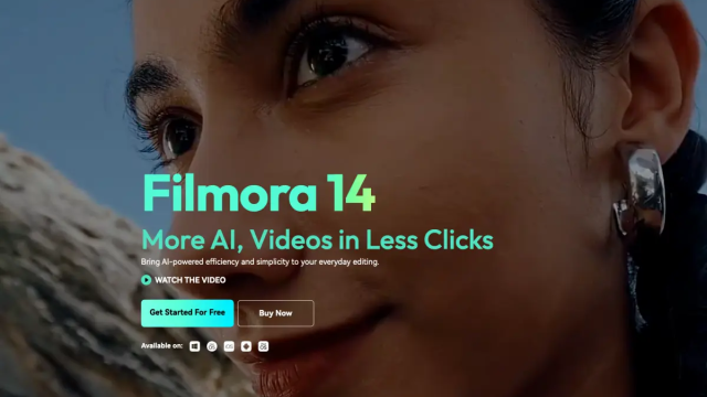 Wondershare Filmora：顶级 AI 修复老式和损坏视频的工具