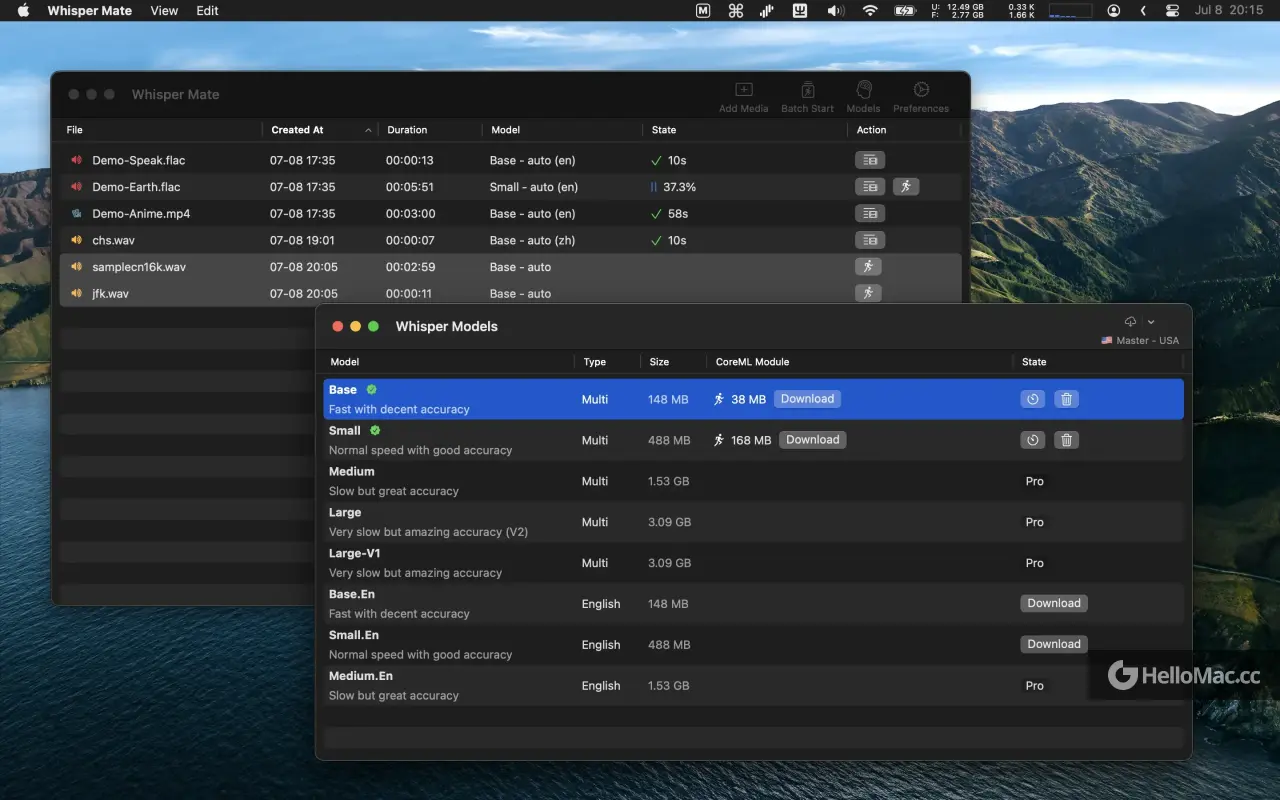 Whisper Mate v9.0