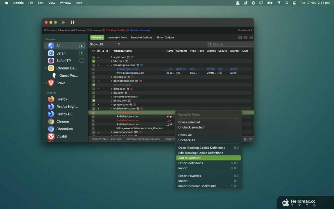 Cookie v7.9.0
