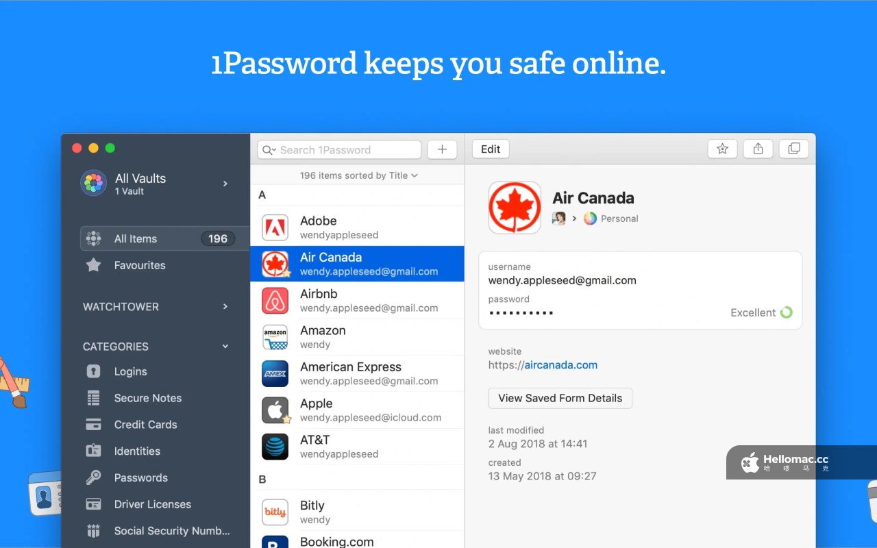 1Password 7 v7.9.4