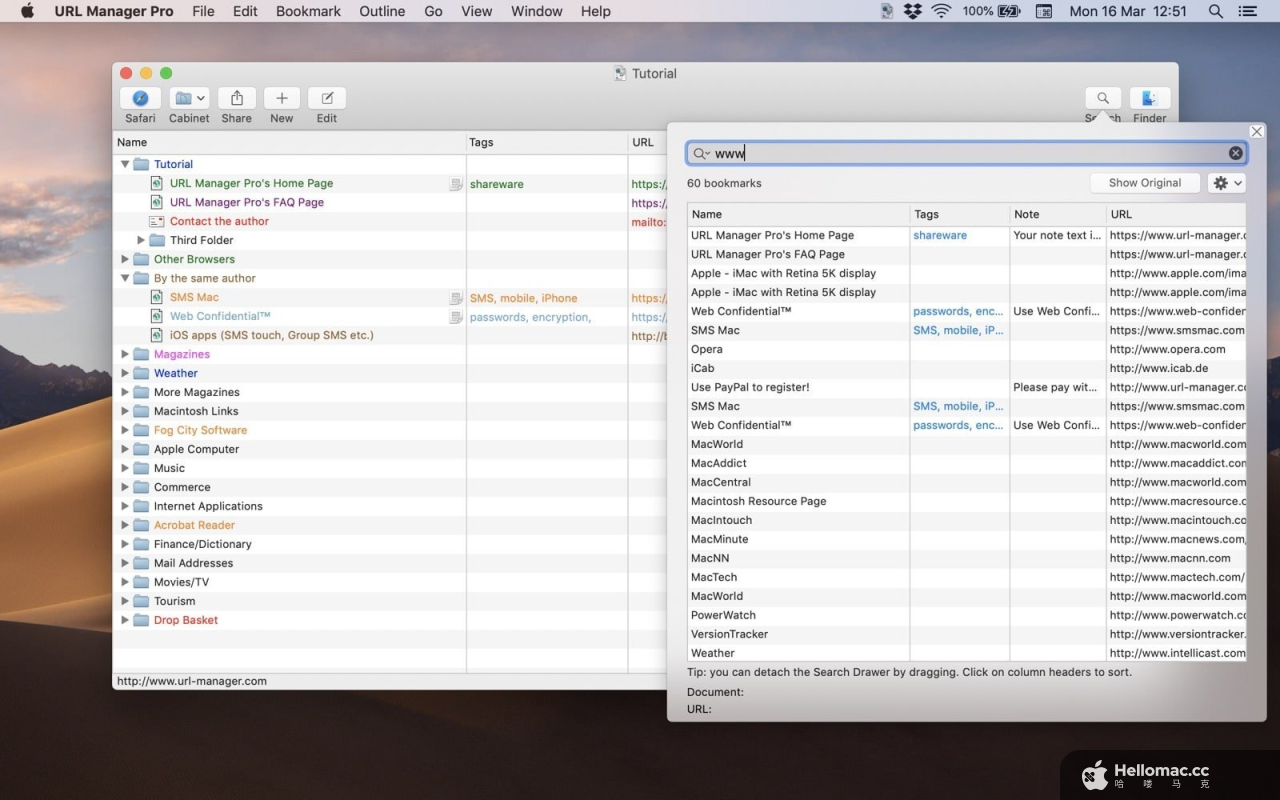 URL Manager Pro v6.4.6
