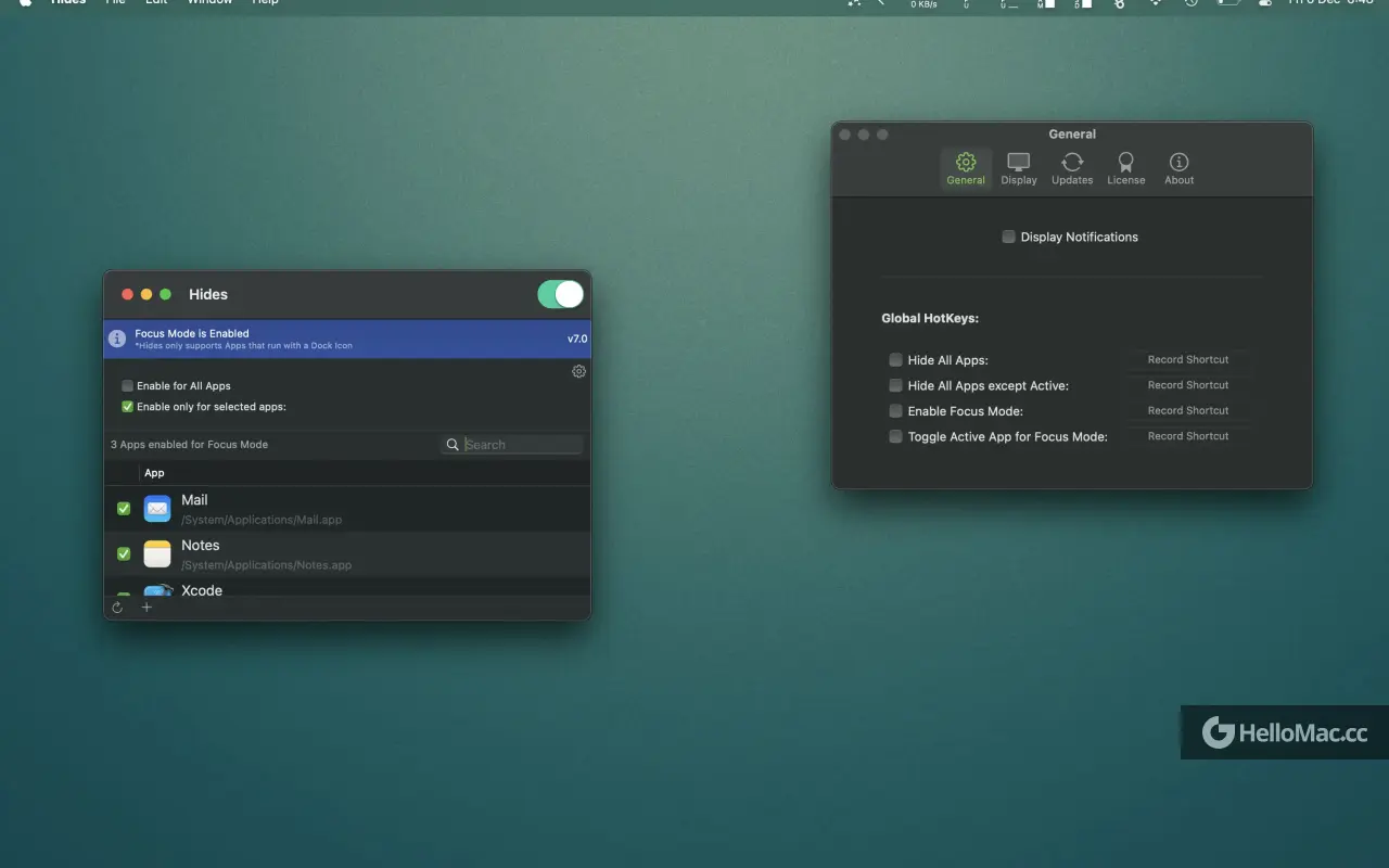 Hides v7.0