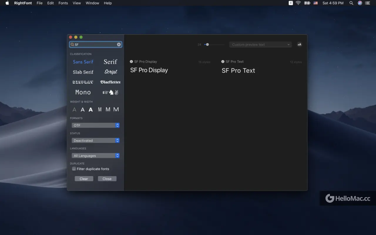 RightFont v9.5.0
