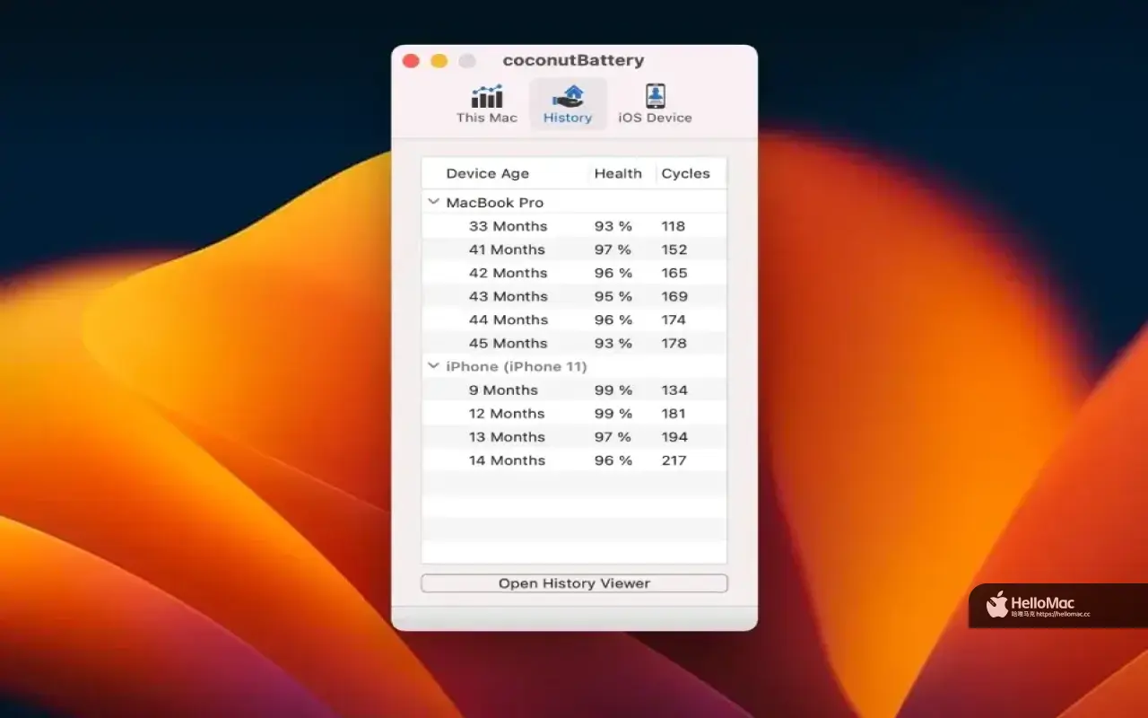 coconutBattery Plus v4.0.3