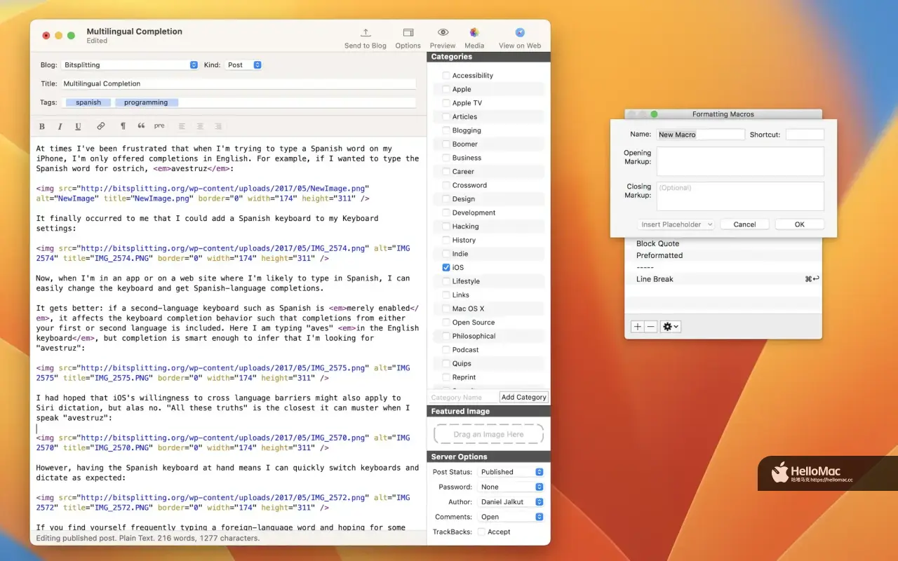 MarsEdit 5 v5.3.4