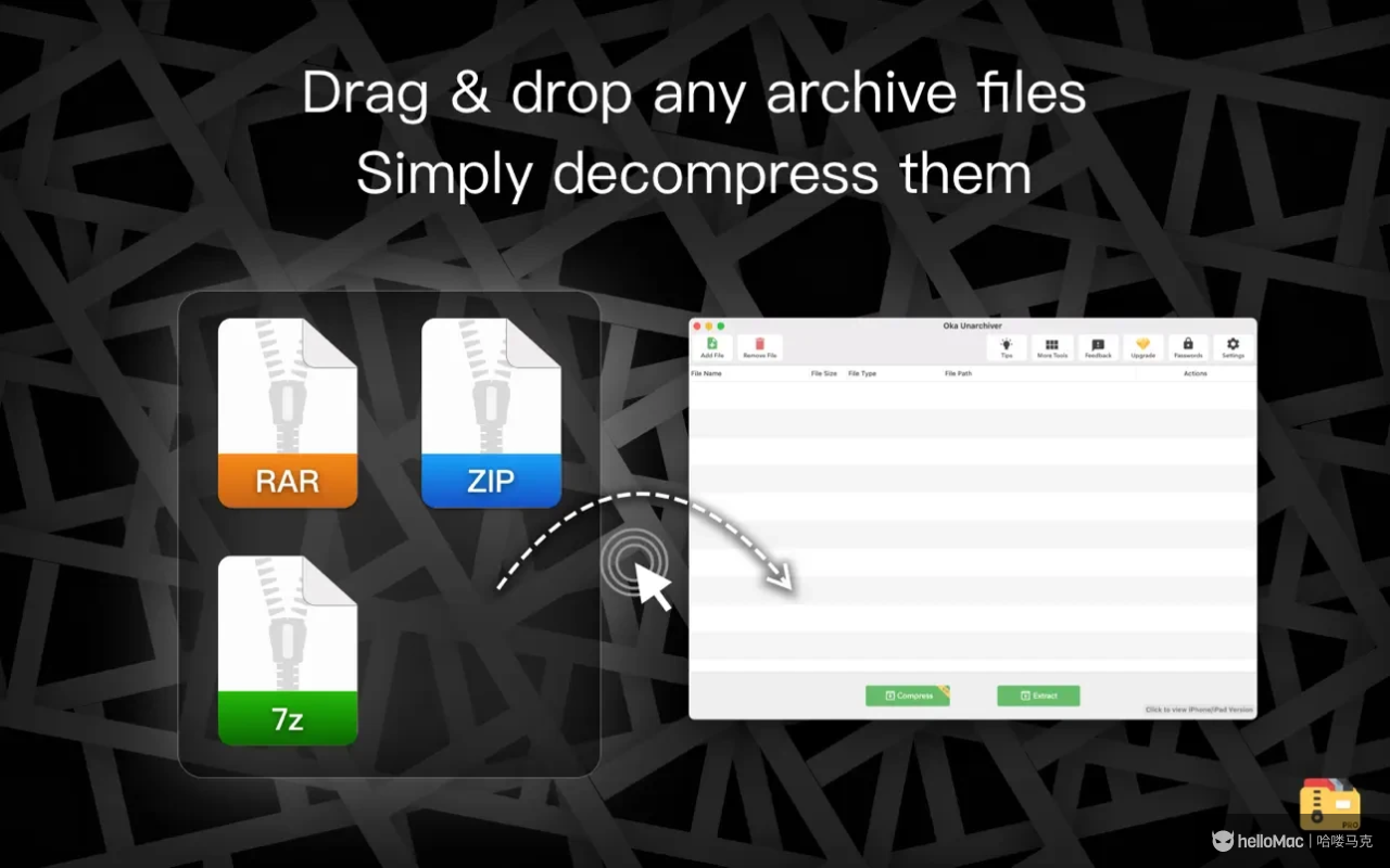 Oka Unarchiver Pro - Unzip RAR v2.1.8 MAS