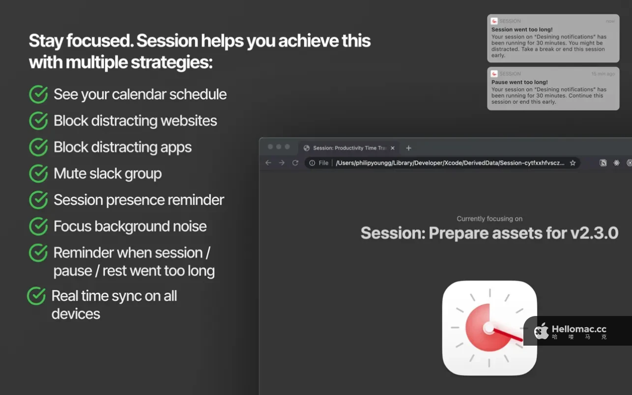 Session Pomodoro Focus Timer v2.13.11