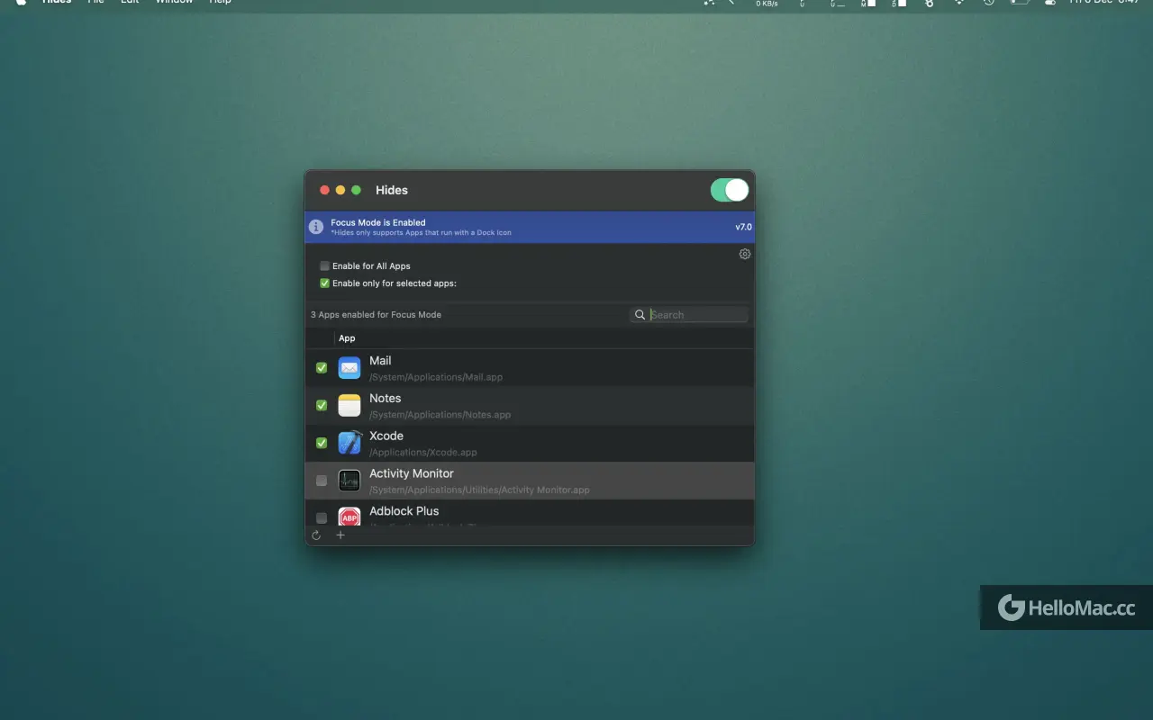 Hides v7.0