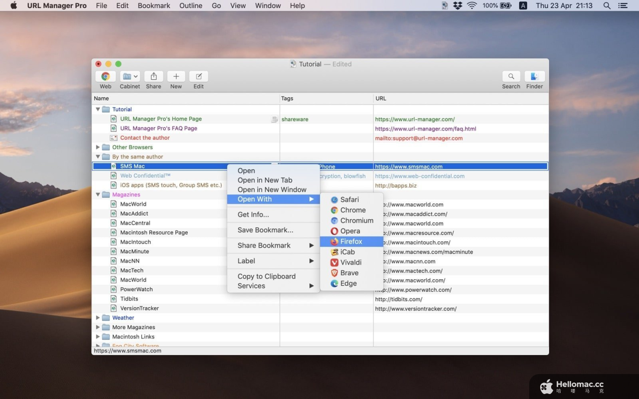 URL Manager Pro v6.4.6