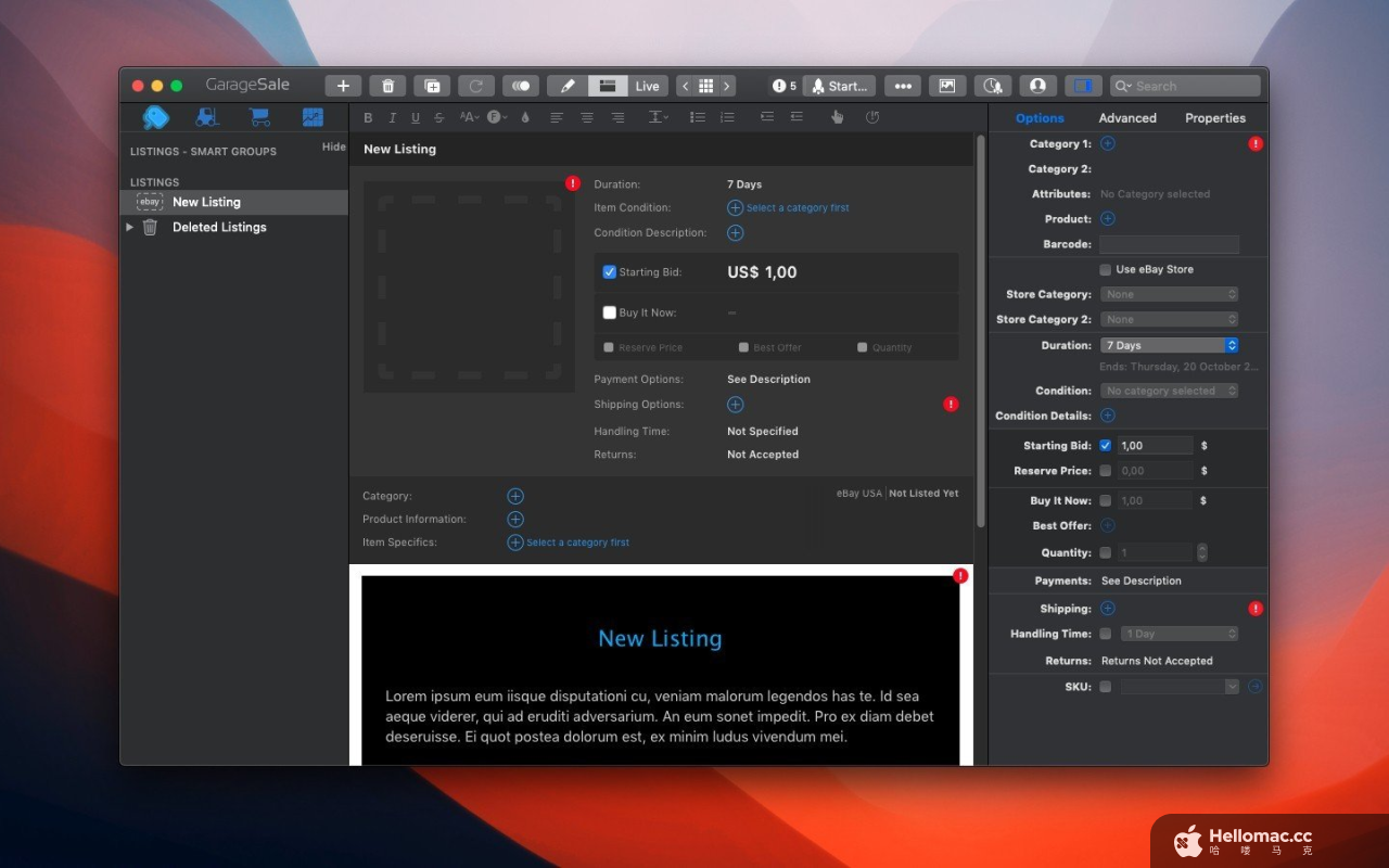 GarageSale v9.9.1
