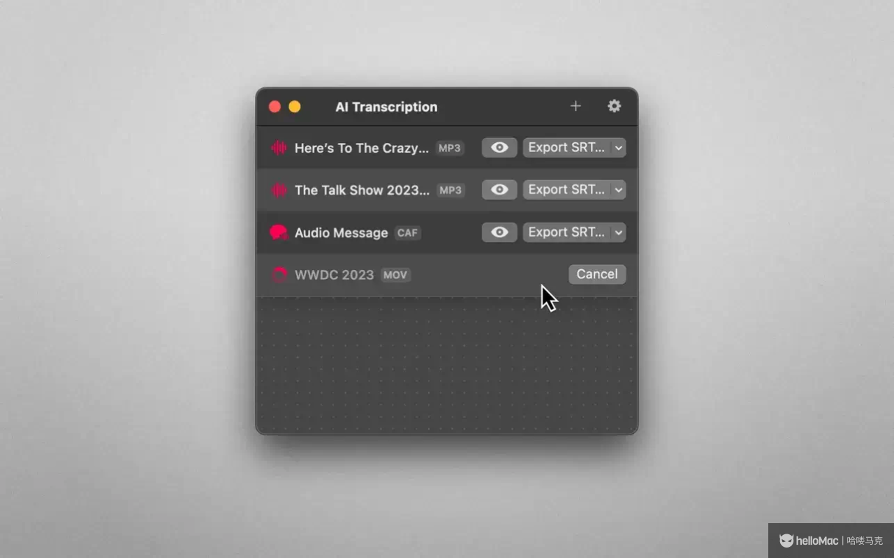 AI Transcription v2.10 MAS