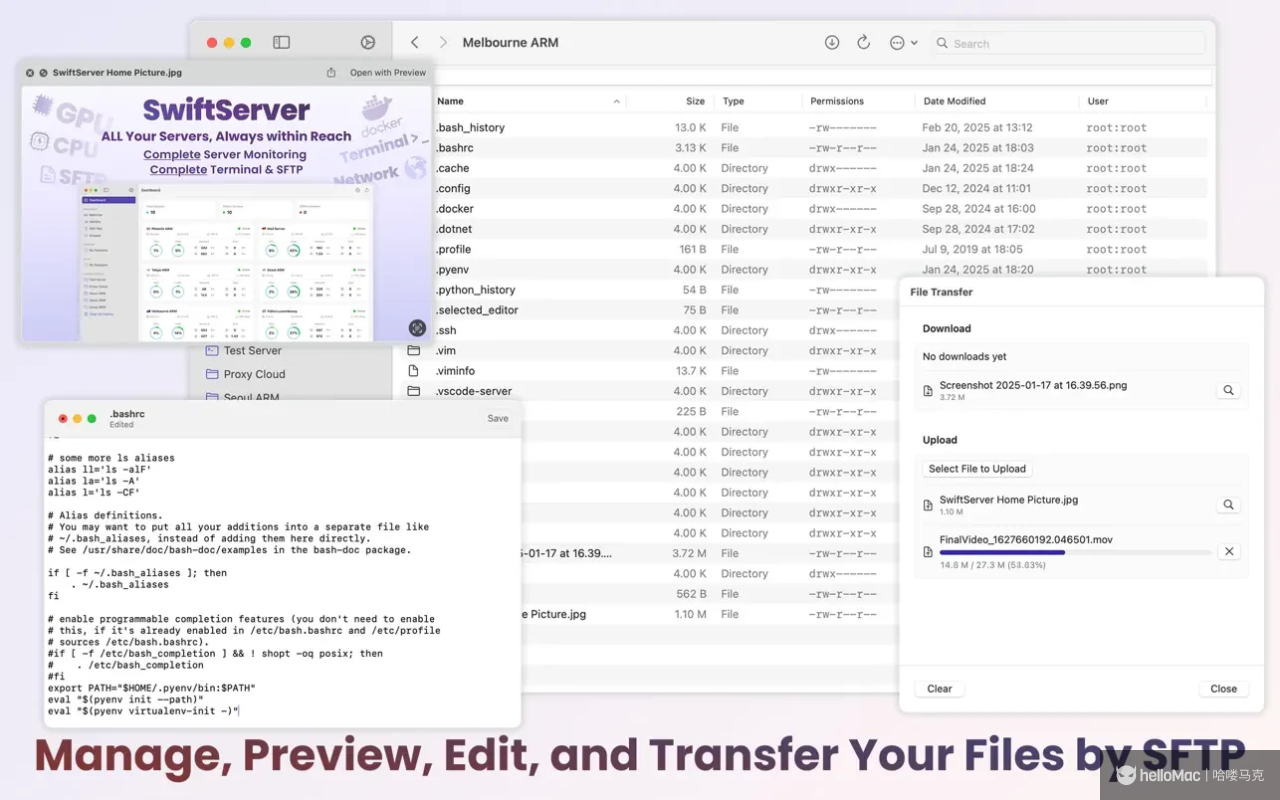 SwiftServer - Monitoring & SSH v1.1.2 MAS