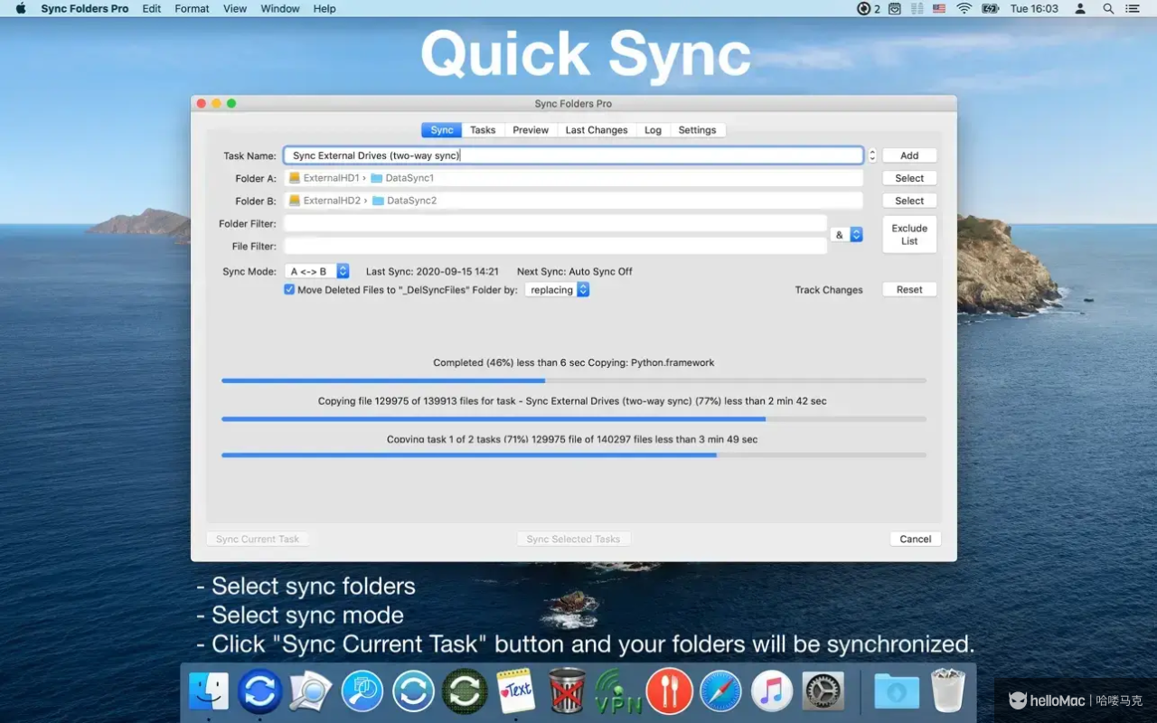 Sync Folders Pro v4.7.6 MAS