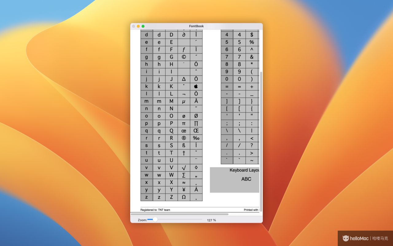 FontBook v5.4