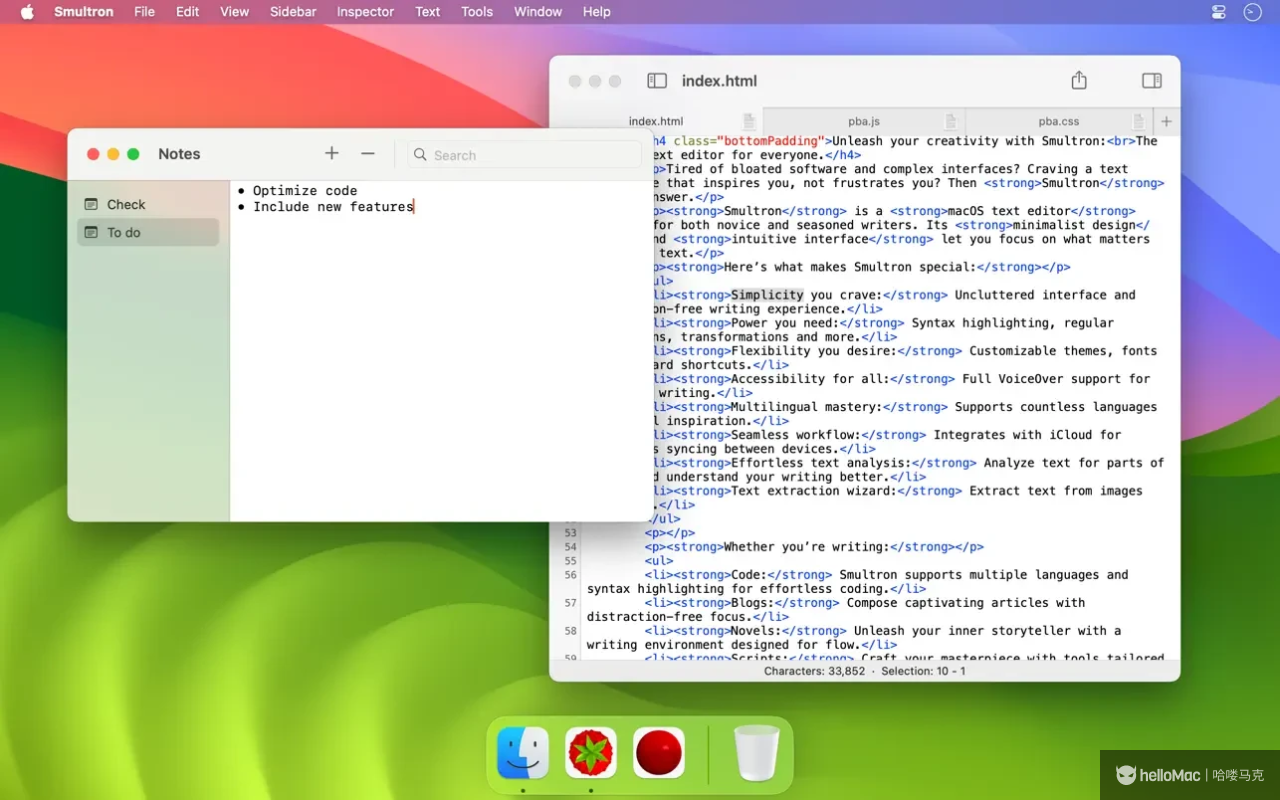 Smultron 14 - The text editor v14.3 MAS