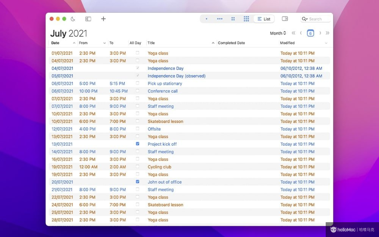 BusyCal v2025.2.2