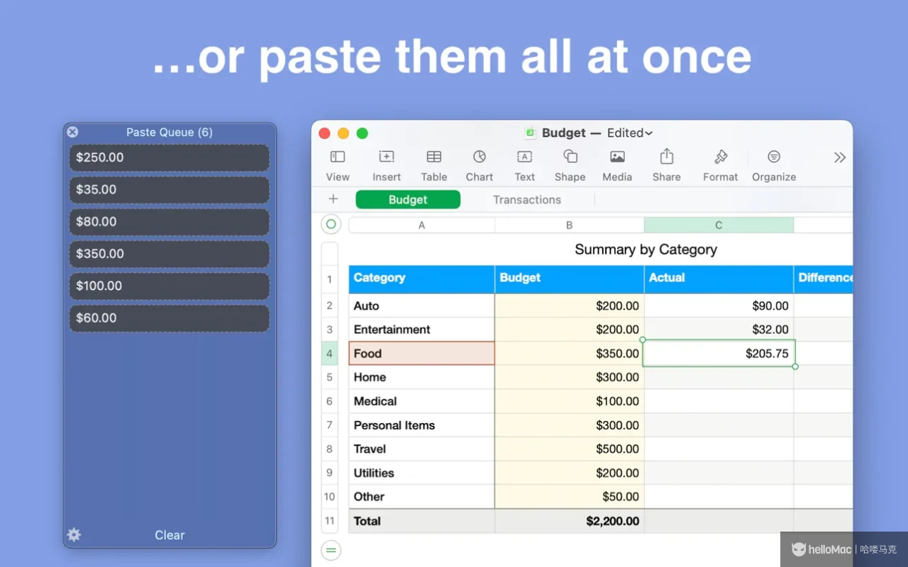 Paste Queue (Multi Clipboard) v1.6.4 MAS