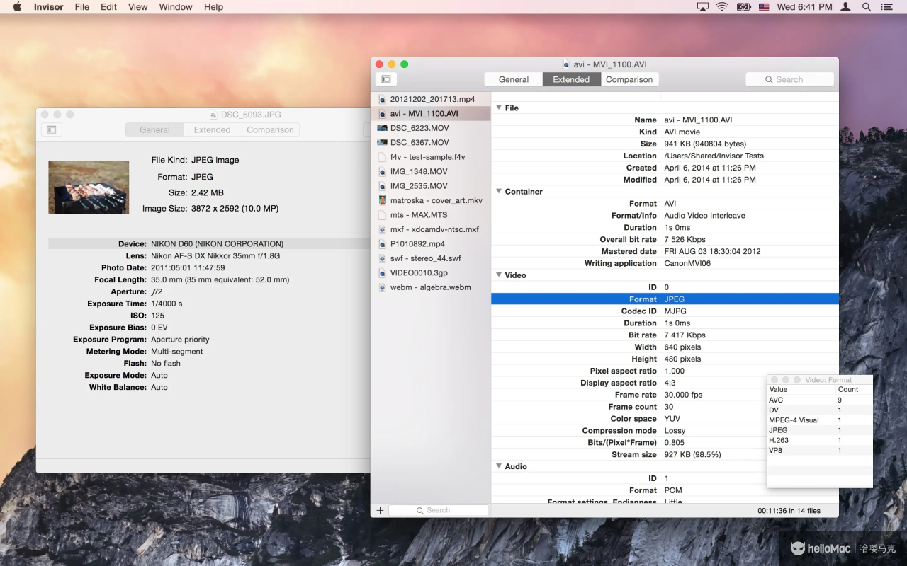 Invisor - Media File Inspector v3.28 MAS