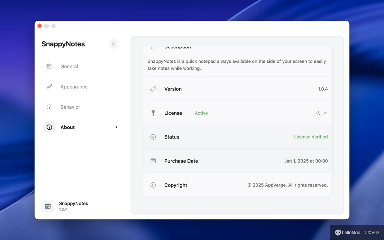 SnappyNotes v1.1.0