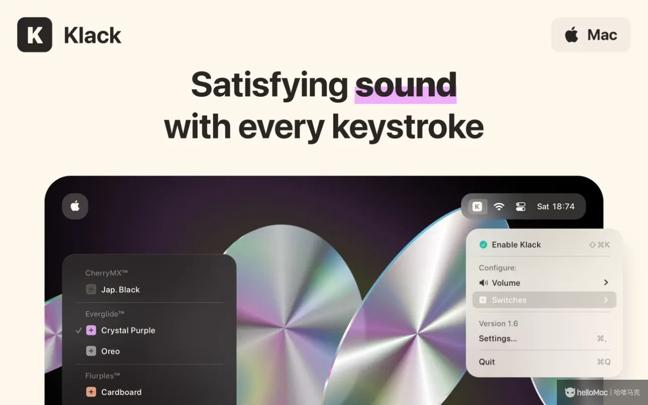 Klack v1.7.2 MAS