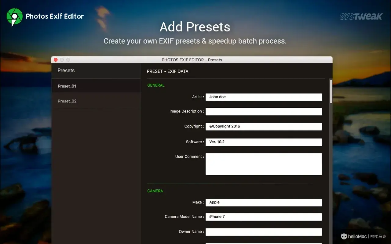 Photos Exif Editor v5.0 MAS