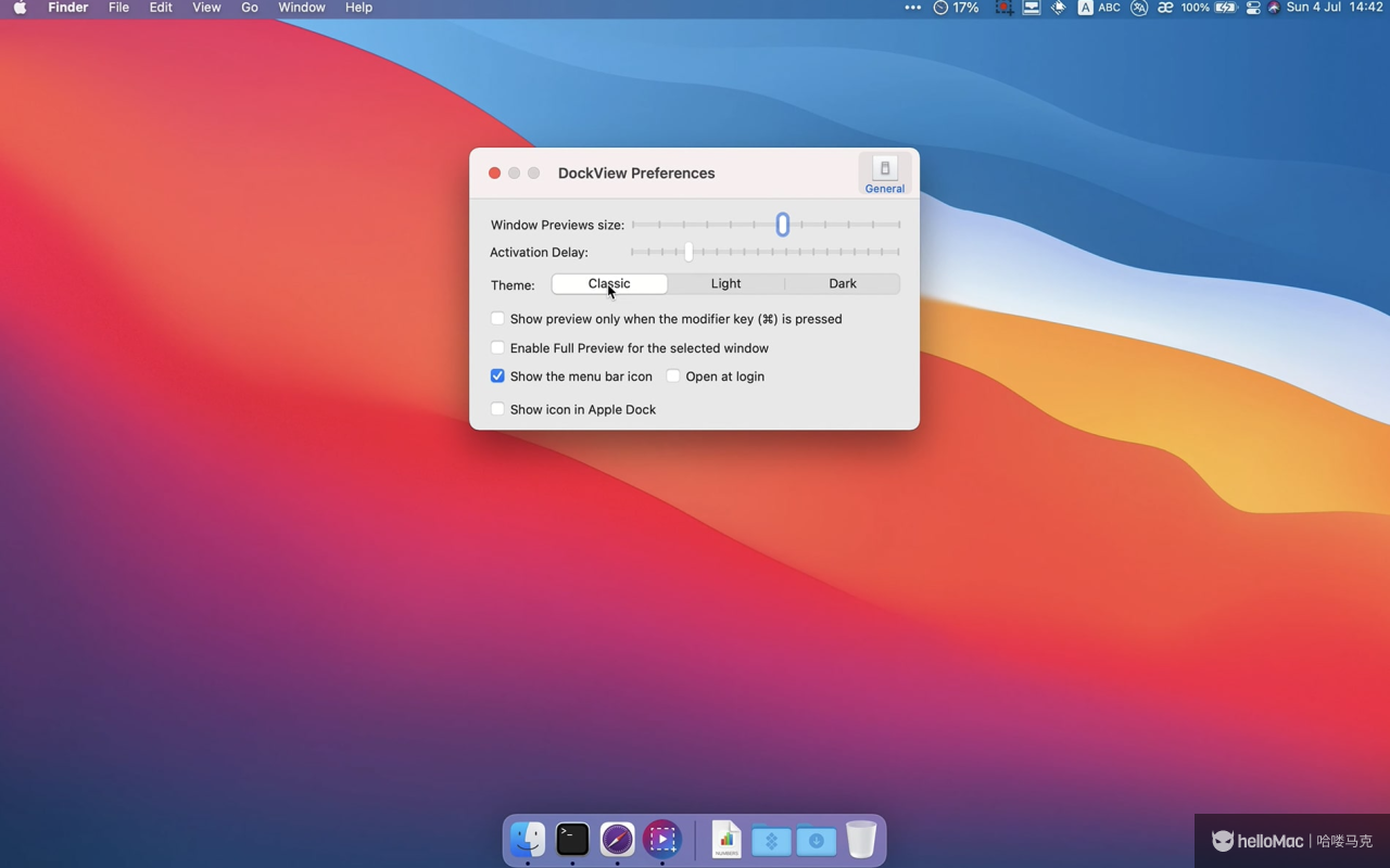 DockView v1.6.7