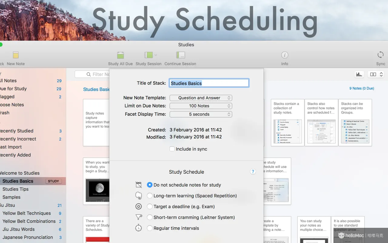 Studies v1.8.9