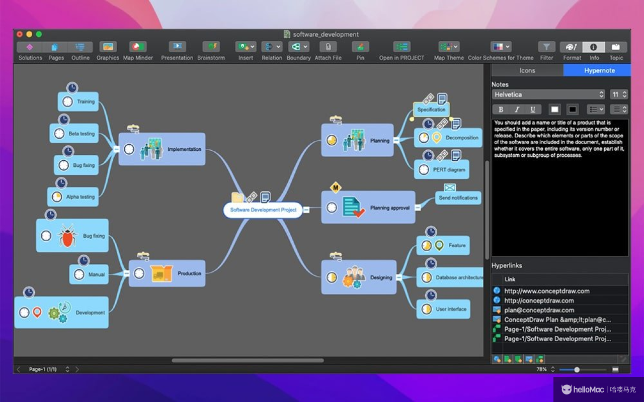 ConceptDraw MINDMAP v16.0.1.339
